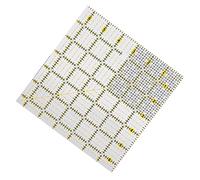 Diyeeni Righello per Quilting in Plastica, Strumento per Cucire Patchwork Artigianale, 16 X 16 Cm, Trasparente, Scala Accurata, Righello Resistente e Resistente per Macchine da Cucire