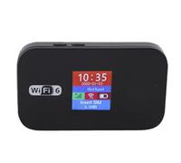 Diyeeni Router Mobile 4G per 10 Dispositivi, Hotspot WiFi Portatile, Router da Viaggio, Hotspot Mobile con Batteria da 3000 MAh, Schermo a Colori per (Versione UE (1.3.5.7.8.20.38.40.41, WCDMA: