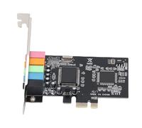 Diyeeni Scheda PCIe 5.1 Scheda Interna con Staffa a Basso Profilo per Wins7 Vista 32/64 Bit PC Suono Surround Stereo 3D 24 Bit 48 KHz