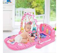 Diyeeni Tappetino da Gioco per Bambini, Palestra con Giochi Sospesi e Tappetino da Palestra per Suonare il, Sensoriale per lo Sviluppo dei Bambini, Filastrocca per, ABS + Materiale in Tessuto (BLUE)