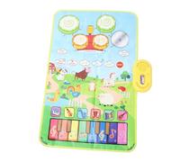 Diyeeni Tappetino Musicale per Bambini, Tappeto Tastiera con Batteria e | Tappeto per batteria per tastiera di pianoforte per bambini con 2 bastoncini per ragazze, giocattolo per l\'educazione