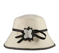 'DIYer - Sauna hat - Includes Sauna Guide - Design "Flowers - 100% Cotton Felt Sauna Hat Women's Hat