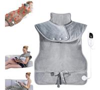 Diyfair Heating Pad for Neck,Weighted Heating Pad for Neck and Shoulders,Heating Pad for Neck and Shoulders and Back,24"X36" Large Electric Heating Pad for Neck and Shoulders (US,Long Gray)