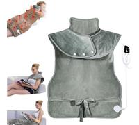 Diyfair Heating Pad for Neck,Weighted Heating Pad for Neck and Shoulders,Heating Pad for Neck and Shoulders and Back,24"X36" Large Electric Heating Pad for Neck and Shoulders (AU,Long Green)
