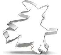 diyfixlcd Formine per biscotti da strega/mago che cavalca una scopa per Halloween