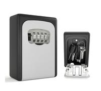 DIYGEEK Cassetta Chiavi con Codice, Cassetta di Sicurezza per Chiavi Impermeabile, Montata a Parete Key Box, Cassaforte da Esterno, per Casa, Ufficio, Garage, Scuola e Appartamento