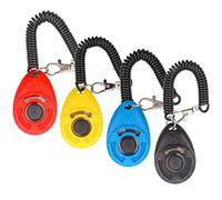 Diyife Clicker per Cani, [4 PCS, Multicolore][Nuova Versione] Clicker Addestramento Cani Formazione Clicker con Cinturino da Polso per Cane,Gatto,Cavallo,ECC.