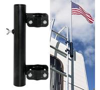 DIYIIRON Supporto per Asta portabandiera per Camper, Resistente Supporto per Bandiera Camper, Compatibile con Scale RV da 2,5 cm