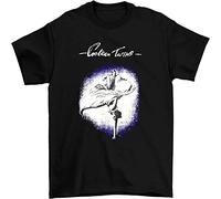 Diyilu Cocteau Twins Band Lullabies Short Sleeve Black Unisex T-Shirt Black L