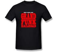Diyilu Jiayuhua Men's Grand Funk Railroad T-Shirt Black XL