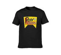 Diyilu Roy Roger's MOD Vintage T-Shirt Mens Balck Tees Unisex Shirt Black XXL