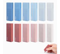 DIYJEP 12 Pezzi Bianchetto a Nastro, Mini Correttore a Nastro Scolorina, Nastro di Grande Capacità e Antistrapp per Ufficio, Appunti, Correzioni, Bricolage e Scuola Cancelleria (Gradiente Blu Rosso)