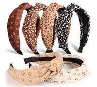 DiyJibb Cerchietti per donne e ragazze, 6 pezzi, eleganti fasce annodate per donne, fasce larghe per capelli accessori per capelli