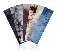 DiyJibb Fasce per capelli da donna antiscivolo 7 pezzi alla moda, sportive per capelli da donna, in morbido tessuto di cotone elastiche per allenamento yoga corsa