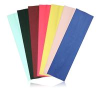 DiyJibb Fasce per capelli da donna antiscivolo 7 pezzi alla moda, sportive per capelli da donna, in morbido tessuto di cotone elastiche per allenamento yoga corsa