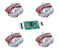 DIYmalls 4pcs cella di carico 50 kg sensore di peso mezzo ponte braccetto scala umana con amplificatore + 1pcs HX711 AD modulo di pesatura per Arduino