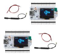 DIYmalls 868 MHz LoRa 32 V3 LoRa32 ESP32 OLED Scheda di sviluppo + antenna LoRa da 868MHz per Meshtastic LoRaWAN (confezione da 2), non compatibile con LoRa 32 V2