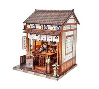 Diymnhaus - Kit fai da te per casa delle bambole in miniatura in stile giapponese 3D Assemblaggio in legno Sakura Taverna Kit di montaggio per adulti Camera creativa Mini casa per adulti