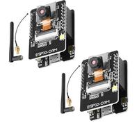 diymore 2 pezzi per scheda di sviluppo ESP32 CAM, per ESP32-CAM MB WiFi/Bluetooth, scheda di sviluppo dual-core DC 5 V con antenne IPEX da 2,4 G 2640 modulo scheda TF per fotocamera