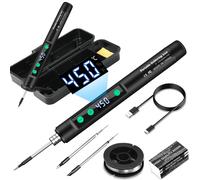diymore Kit saldatore senza fili USB C con display LCD temperatura regolabile