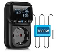 Diymore Presa Termostato Digitale,Regolatore di Temperatura Presa 230V con Sensore,Interruttore di Temperatura per Acquario Frigorifero Riscaldamento Raffreddamento