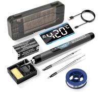 Diymore Set di Saldatore a Batteria Ricaricabile USB Con LCD,260 ℃-420 ℃ Saldatore Ricaricabile con Display della Temperatura