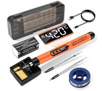 diymore Set saldatore senza fili USB C con display LCD temperatura regolabile