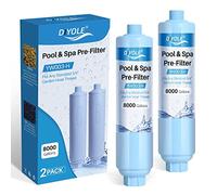 DIYOLE Filtro per tubo da giardino per riempire piscine, vasche idromassaggio, spa, riduce notevolmente sedimenti, cloro, metalli pesanti e odori, filettatura standard per tubo da giardino da 3/4",