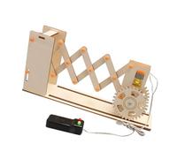 Diys - Cancelletto di sicurezza pieghevole elettrico, set di invenzione educazione scienza esperimento fisico set apprendimento giocattolo stelo giocattolo attrezzature per esperimenti scientifici