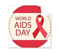 DIYthinker 1 ° Giornata Mondiale della Lotta all'AIDS Dicembre Rosso Ribbon HIV Simbolo solidarietà Occhiali Panno Panno di Pulizia dello Schermo del Telefono 5pcs Cleaner