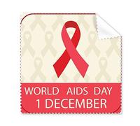 DIYthinker 1 ° Simbolo solidarietà Rosso Ribbon consapevolezza Dicembre Giornata Mondiale dell'AIDS HIV Occhiali Panno Panno di Pulizia dello Schermo del Telefono 5pcs Cleaner