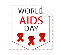 DIYthinker 1st World AIDS Day Rosso Ribbon sensibilizzazione Dicembre HIV Simbolo solidarietà Occhiali Panno Panno di Pulizia dello Schermo del Telefono 5pcs Cleaner