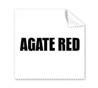 DIYthinker 5Pcs Regalo Agata Colore Rosso Nero Nome Occhiali Panno Panno di Pulizia dello Schermo del Telefono Cleaner