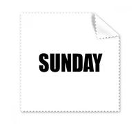 DIYthinker 5Pcs Regalo Domenica Settimane Parole Nero Occhiali Panno Panno di Pulizia dello Schermo del Telefono Cleaner