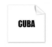 DIYthinker 5Pcs Regalo Panno Occhiali Cuba Paese Nome Nero Panno per la Pulizia dello Schermo del Telefono Cleaner