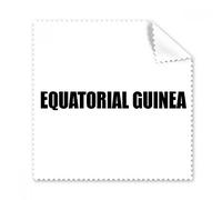DIYthinker 5Pcs Regalo Panno Occhiali Guinea Equatoriale Nome Nero Panno per la Pulizia dello Schermo del Telefono Cleaner