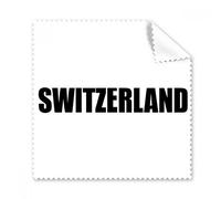 DIYthinker 5Pcs Regalo Panno Occhiali Svizzera Paese Nome Nero Panno per la Pulizia dello Schermo del Telefono Cleaner
