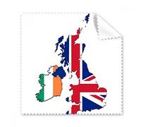 DIYthinker 5Pcs Regalo Union Jack UK Gran Bretagna Irlanda Mappa Paese Occhiali Panno Panno di Pulizia dello Schermo del Telefono Cleaner