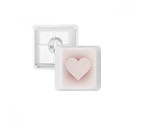 DIYthinker A Forma di Cuore di Amore San Valentino PBT Copritasti con Apertura per Tastiera Meccanica Bianco OEM Nessun Simbolo di Stampa