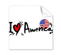 DIYthinker Amo l'America 5pcs Parola Bandiera di Amore del Cuore Illustrazione del Modello Occhiali Panno di Pulizia del Panno dello Schermo del Telefono Cleaner