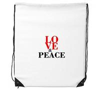 DIYthinker Amore e Pace nel Mondo Nessuna Guerra dello Zaino Drawstring Shopping Sport Gift Bags