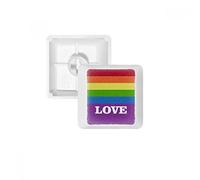 DIYthinker Amore LGBT Arcobaleno Homo PBT Copritasti con Apertura per Tastiera Meccanica Bianco OEM Nessun Simbolo di Stampa