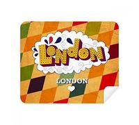 DIYthinker Amore Londra Gran Bretagna UK Lattice Screen Phone Cleaner Occhiali Panno di Pulizia 2 Pezzi in Tessuto Scamosciato