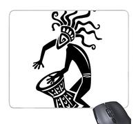 DIYthinker Antico Egitto Astratta Motivo Decorativo Sacrificio Arte Silhouette rettangolo Non di Slittamento del Rilievo di Gomma Mousepad Mouse Game