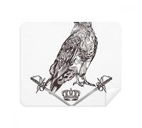 DIYthinker Aquila Spada Corona Animal Barocco Screen Phone Cleaner Occhiali Panno di Pulizia 2 Pezzi in Tessuto Scamosciato