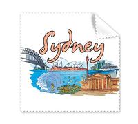 DIYthinker Australia Città Landmark Sydney Opera House e Grande barriera corallina Acquerello Occhiali Panno Panno di Pulizia dello Schermo del Telefono 5pcs Cleaner