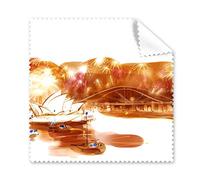 DIYthinker Australia, Sapore Città d'Interesse Sydney Opera House e Sydney Harbour Bridge Firework Acquerello Occhiali Panno Panno di Pulizia dello Schermo del Telefono 5pcs Cleaner