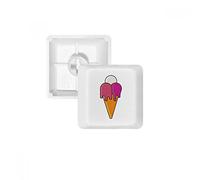DIYthinker Bianco Rosso Fusione Sweet Ice Cream Cone Modello PBT Copritasti con Apertura per Tastiera Meccanica Bianco OEM Nessun Simbolo di Stampa