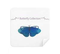 DIYthinker Blue Butterfly Collezione Occhiali Panno di Pulizia dello Schermo del Telefono Cleaner Tessuto della Pelle Scamosciata 2 Pezzi
