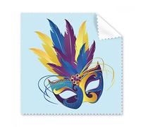 DIYthinker Blue Feather Maschera Buon Carnevale di Venezia Occhiali Panno Panno di Pulizia dello Schermo del Telefono Cleaner 5Pcs Regalo